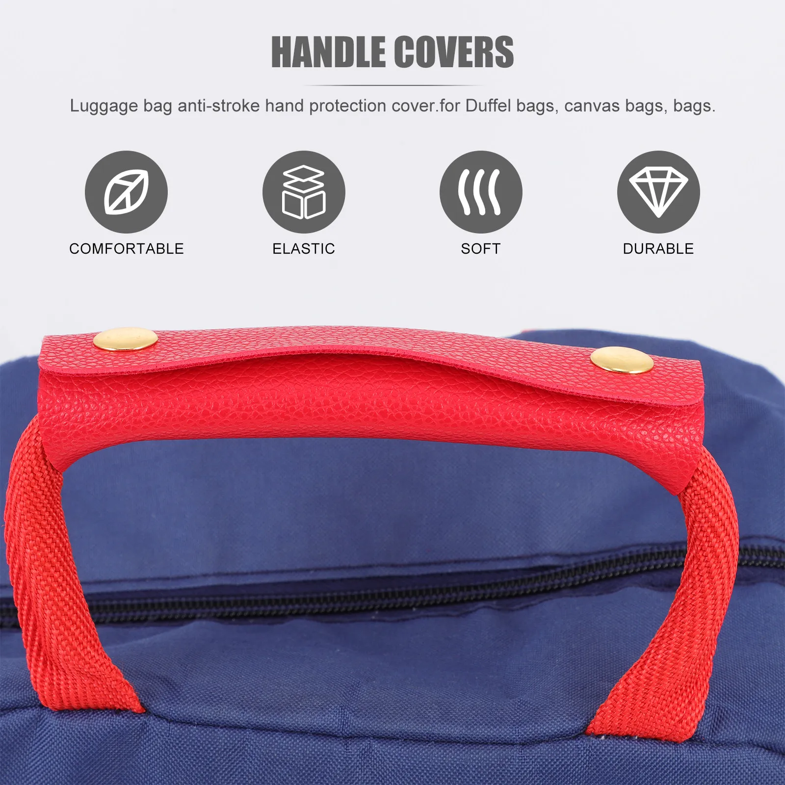 1Pcs Bag Handle Protector Soft PU Handle Wrap for Heavy Bags Hand Protection Comfortable Non Deformable Bag Accessory Shopping
1Pcs Bag Handle Protector Soft PU Handle Wrap for Heavy Bags Hand Protection Comfortable Non Deformable Bag Accessory Shopping