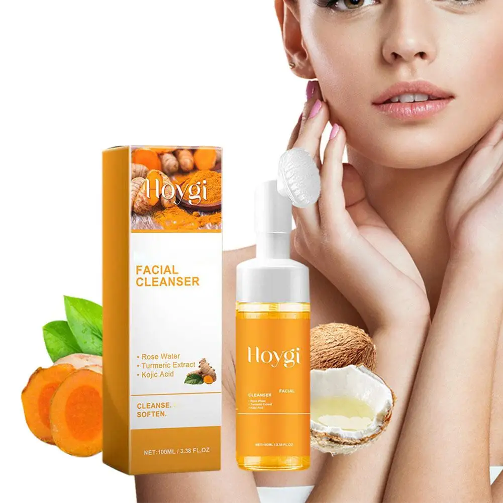 Turmeric Cleanser Anti Acne Oil Control Blackhead Remover Face Cleansing Skin Wash Foam Brightening Rejuvenation Cleanser F N9L4
Turmeric Cleanser Anti Acne Oil Control Blackhead Remover Face Cleansing Skin Wash Foam Brightening Rejuvenation Cleanser F N9L4
