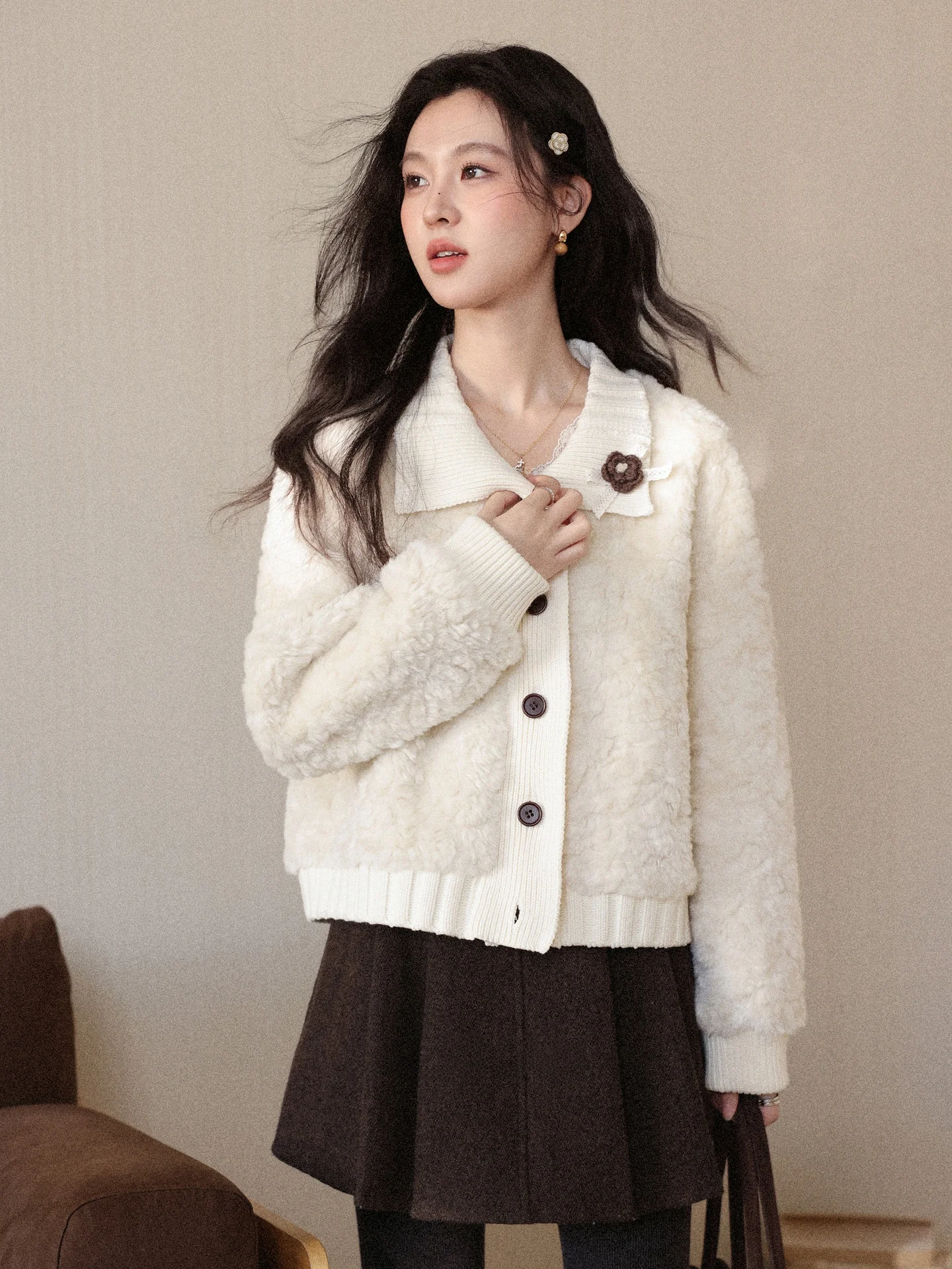 South Deer Winter Thiened ort Plu Jaet Women's Autumn Winter Milk Tea Color Sli Korean Sle Faionable Outerwear
South Deer Winter Thiened ort Plu Jaet Women's Autumn Winter Milk Tea Color Sli Korean Sle Faionable Outerwear
