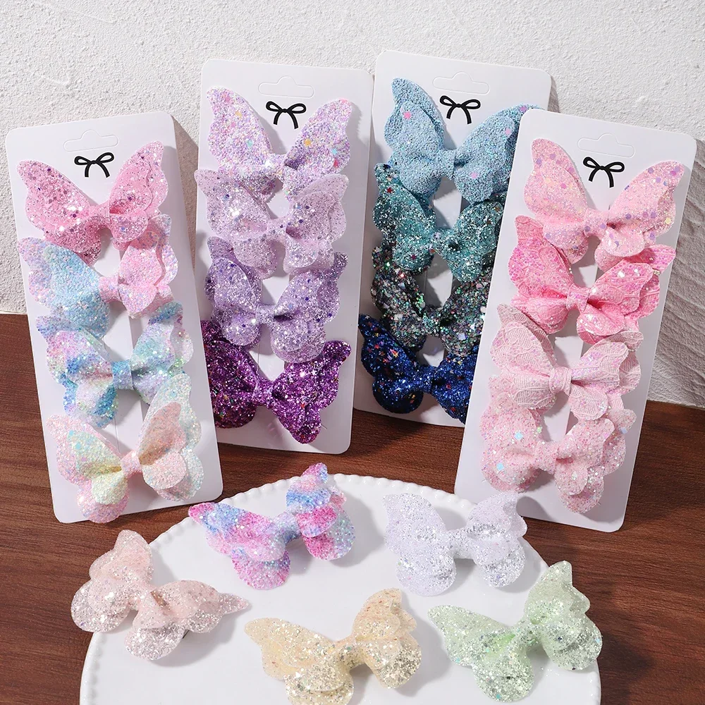 2/4/5Pcs Cute Sequins Double Butterfly Hair Clip for Children Girls Bow Hairpin DIY Headwear Bow Decor Hairgrip Hair Accessories
2/4/5Pcs Cute Sequins Double Butterfly Hair Clip for Children Girls Bow Hairpin DIY Headwear Bow Decor Hairgrip Hair Accessories