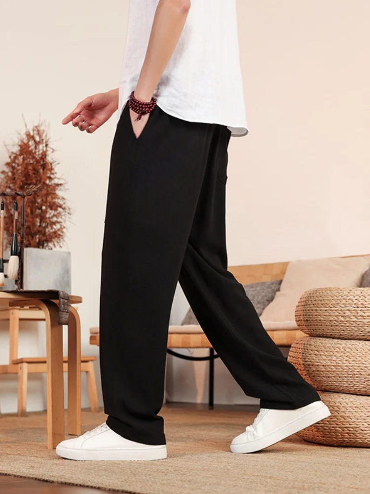 Men's Casual Straight Leg Linen Pants Loose Fit Summer Long Breathable Comfortable Lightweight Classic Chinese Sle
Men's Casual Straight Leg Linen Pants Loose Fit Summer Long Breathable Comfortable Lightweight Classic Chinese Sle