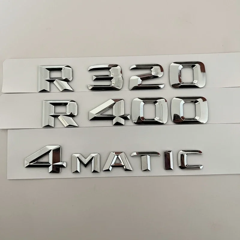 2015 Sharp Font Chrome Silver Letters R320 R400 4Matic Top ABS Emblem for Mercedes Benz R Class Car Trunk Nameplate Logo Sticke
2015 Sharp Font Chrome Silver Letters R320 R400 4Matic Top ABS Emblem for Mercedes Benz R Class Car Trunk Nameplate Logo Sticke