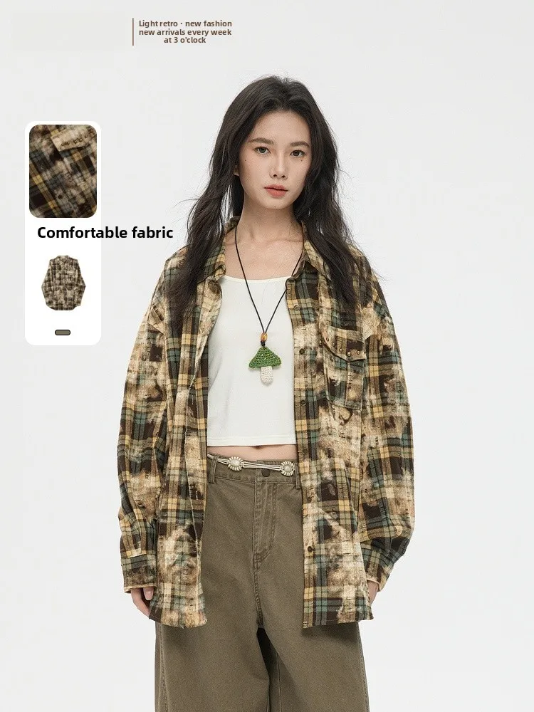 Casual Dyeing Faion irt Memory's Start Spring 2026 New Sle Vintage irt Loose Fit Long Sve Cotton Breathable
Casual Dyeing Faion irt Memory's Start Spring 2026 New Sle Vintage irt Loose Fit Long Sve Cotton Breathable