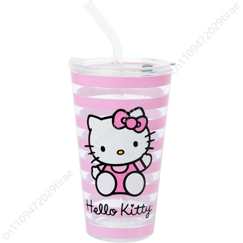 Silver Buffalo Hello Kitty Script Logo Pink 16oz Pint Glass w Lid and Glass Straw
Silver Buffalo Hello Kitty Script Logo Pink 16oz Pint Glass w Lid and Glass Straw