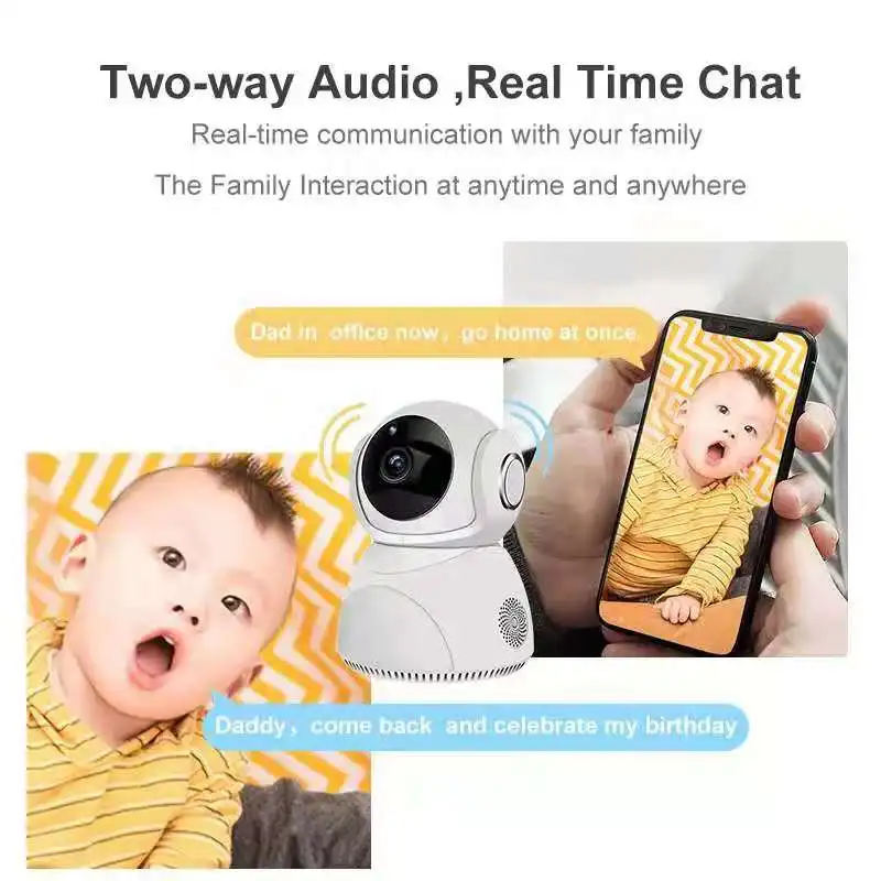 5MP 1944P V380 Wireless Intercom PTZ IP Camera IR Night Vision Motion Detection Home Security Alarm Baby Monitor Auto Tracking
5MP 1944P V380 Wireless Intercom PTZ IP Camera IR Night Vision Motion Detection Home Security Alarm Baby Monitor Auto Tracking