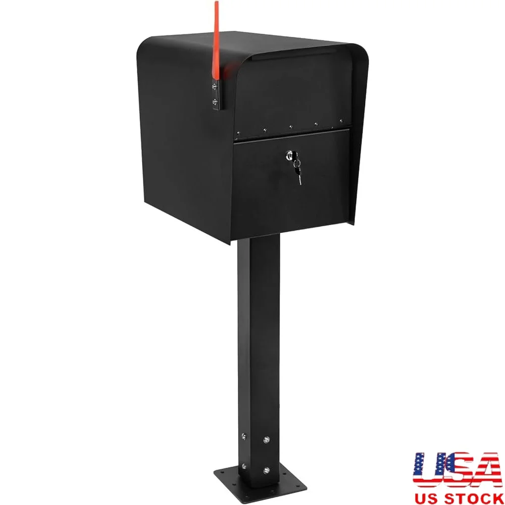 Extra Large Metal Locking Mailbox and Steel Post Combo with Base Heavy Duty Secure Outdoor Mail Storage
Extra Large Metal Locking Mailbox and Steel Post Combo with Base Heavy Duty Secure Outdoor Mail Storage
