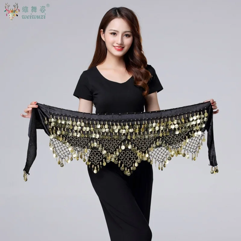 Женский пояс с золотыми монетами для танца живота, блестящий хип-шарф для танца живота, бархатный костюм для индийского танца, аксессуары для восточного набедренного шарфа
Женский пояс с золотыми монетами для танца живота, блестящий хип-шарф для танца живота, бархатный костюм для индийского танца, аксессуары для восточного набедренного шарфа