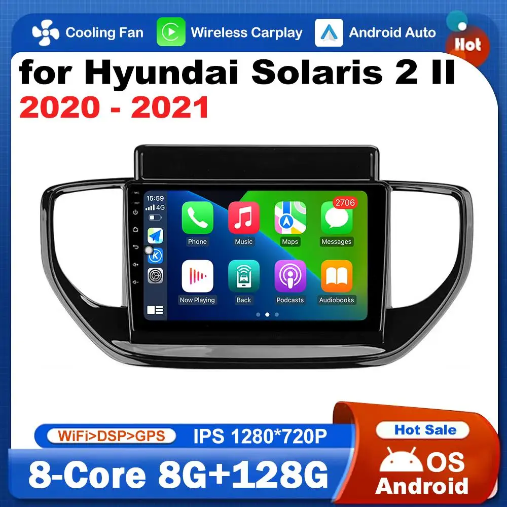 DSP Stereo Car Video Multimedia Player WiFi for Hyundai Solaris 2 II 2020 - 2021 GPS Navigation Android OS IPS Screen Auto Tools
DSP Stereo Car Video Multimedia Player WiFi for Hyundai Solaris 2 II 2020 - 2021 GPS Navigation Android OS IPS Screen Auto Tools