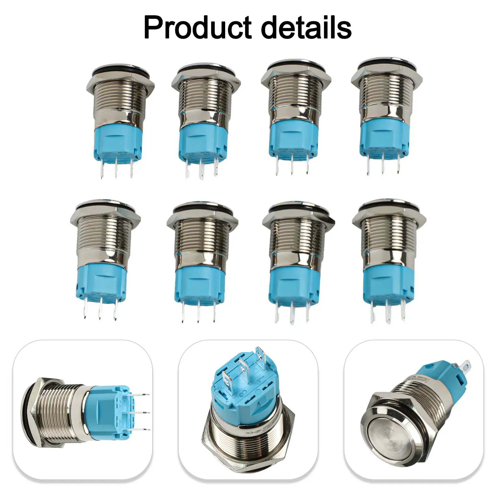 3A Electrical Switch Working Temperature -40 80 16mm Flat Head Switch 100,000 Electrical Life 300,000 Mechanical Life
3A Electrical Switch Working Temperature -40 80 16mm Flat Head Switch 100,000 Electrical Life 300,000 Mechanical Life