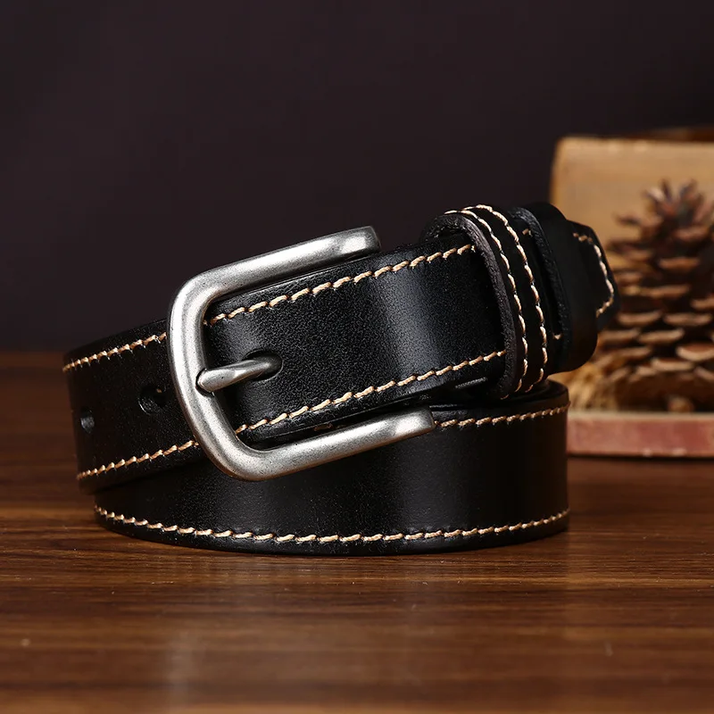 2.8cm Width Women Designer Female Belt Top Grain Genuine Leather Belts Cowskin Strap Pin Buckle Belts Fancy Vintage for Jeans
2.8cm Width Women Designer Female Belt Top Grain Genuine Leather Belts Cowskin Strap Pin Buckle Belts Fancy Vintage for Jeans
