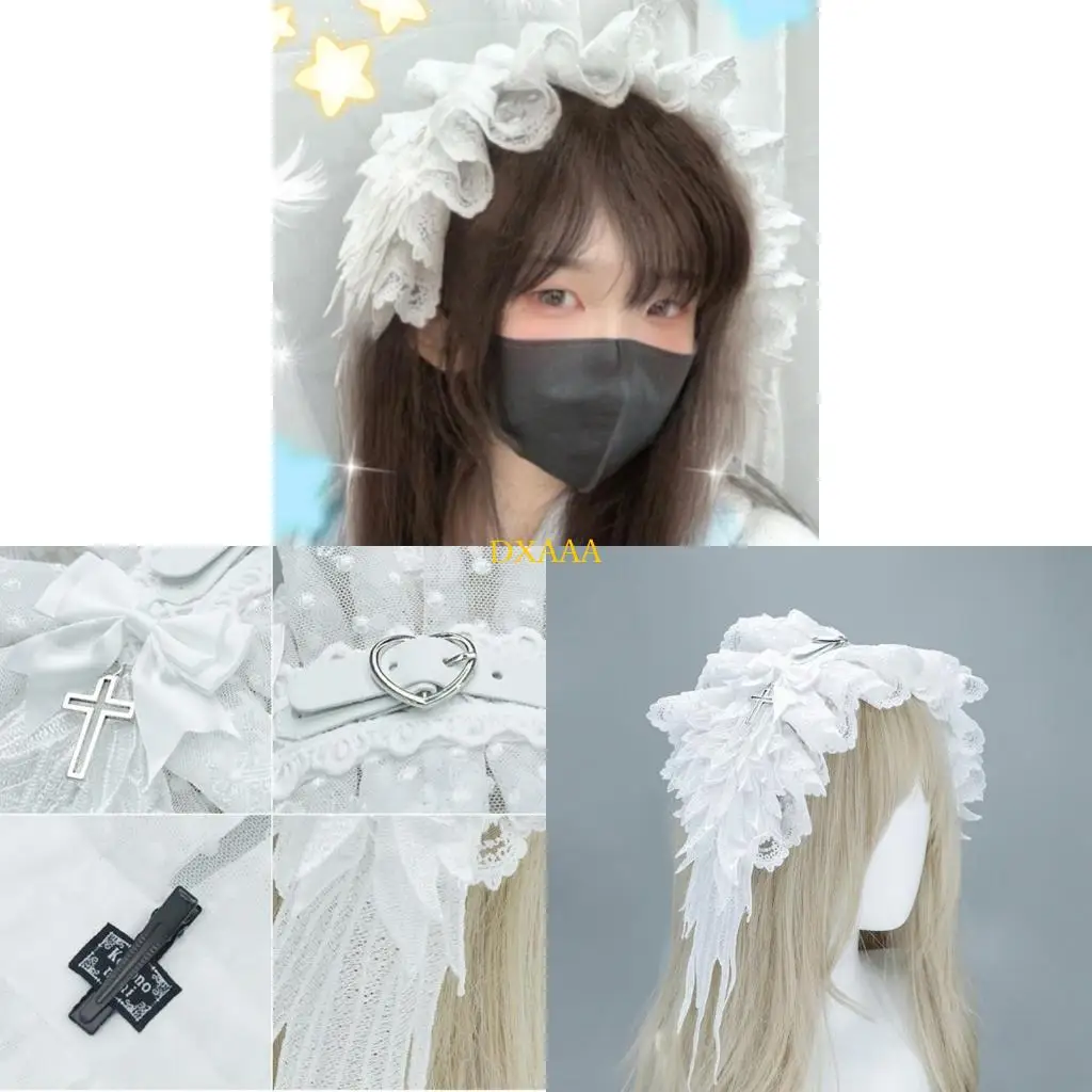DXAA Comfortable Punk Angel Wing Headband Anime Costume Hairband for Women and Teens
DXAA Comfortable Punk Angel Wing Headband Anime Costume Hairband for Women and Teens