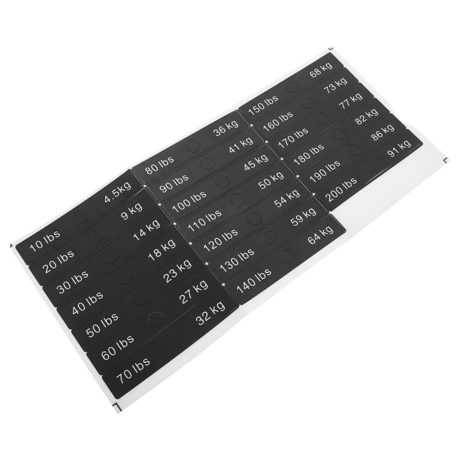 1 Set Of Fitness Weight Block Label Stickers For Gym Equipment Accessories Self-Adhesive Weight Tags For Weighting Block Numbere
1 Set Of Fitness Weight Block Label Stickers For Gym Equipment Accessories Self-Adhesive Weight Tags For Weighting Block Numbere