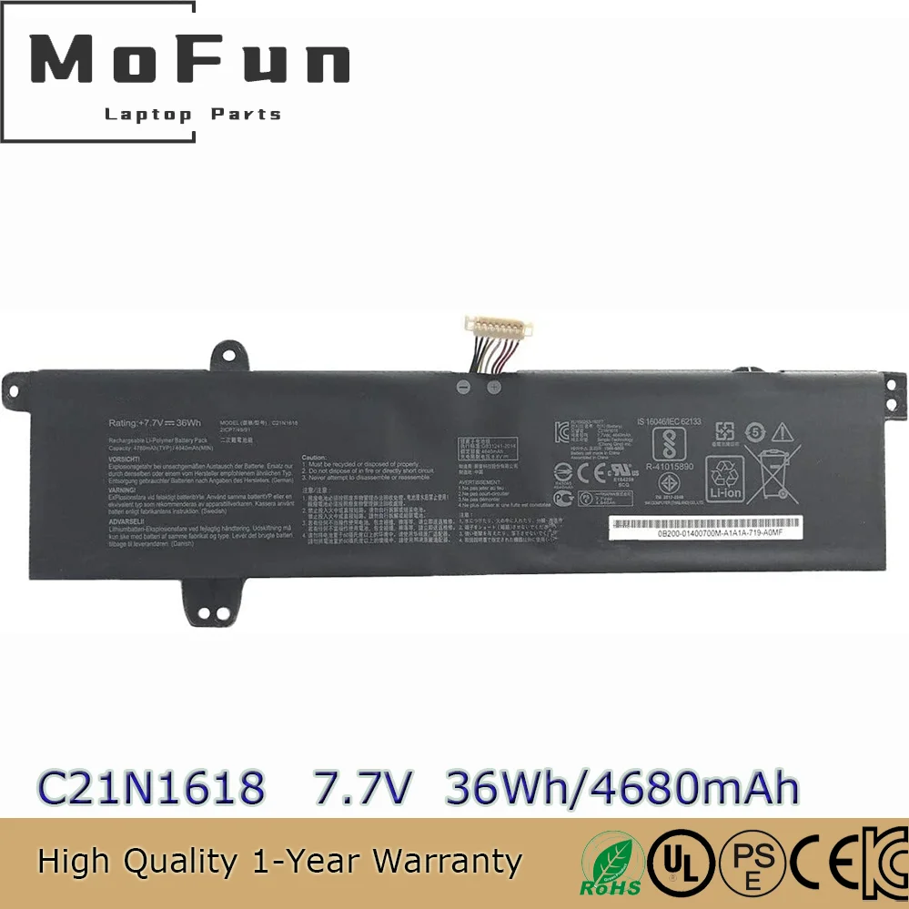 Новый оригинальный аккумулятор C21N1618 для Asus VivoBook X402BA X402BP E402BA E402BP R417BA-FA182T R417BP 0B200-01400600
Новый оригинальный аккумулятор C21N1618 для Asus VivoBook X402BA X402BP E402BA E402BP R417BA-FA182T R417BP 0B200-01400600