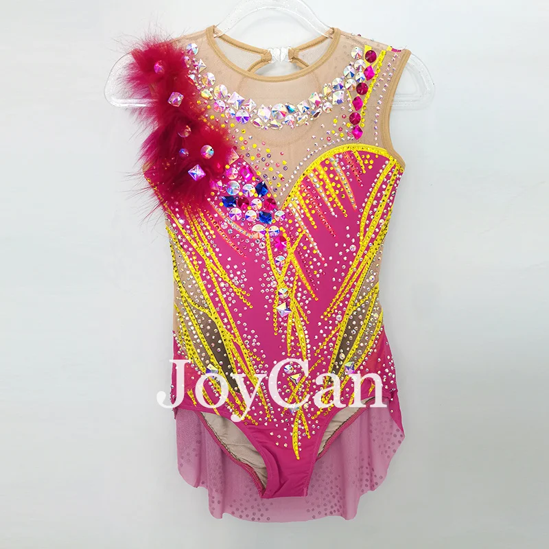 JoyCan Rhthmic Gymnastics Leotards Girls Women Pink Spandex Elegant Dance Wear for Competitiion
JoyCan Rhthmic Gymnastics Leotards Girls Women Pink Spandex Elegant Dance Wear for Competitiion