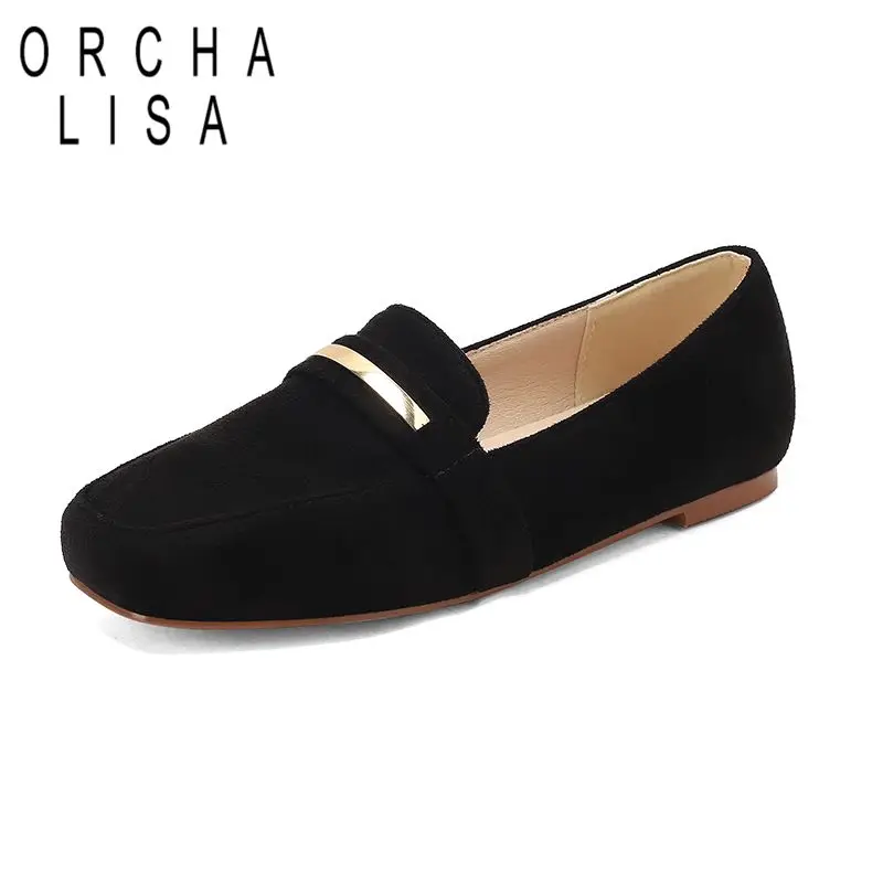 ORCHA LISA Hot Apricot Flock Suede Women Flats Square Toe Slip Loafers Oversize 46 47 48 Soft Daily Female Shoes Footwear
ORCHA LISA Hot Apricot Flock Suede Women Flats Square Toe Slip Loafers Oversize 46 47 48 Soft Daily Female Shoes Footwear