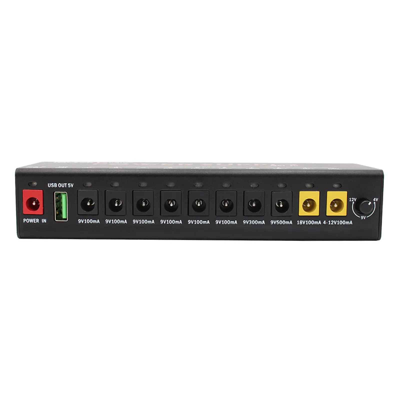 10 Output Power Supply for Guitar Pedals with Isolated DC Connections
10 Output Power Supply for Guitar Pedals with Isolated DC Connections