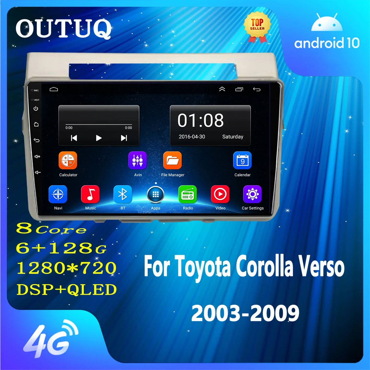 2 Din Android Radio Car Multimedia Player Wireless Carplay GPS Navigation WIFI for Toyota Corolla Verso Toyota Verso 2004-2009
2 Din Android Radio Car Multimedia Player Wireless Carplay GPS Navigation WIFI for Toyota Corolla Verso Toyota Verso 2004-2009