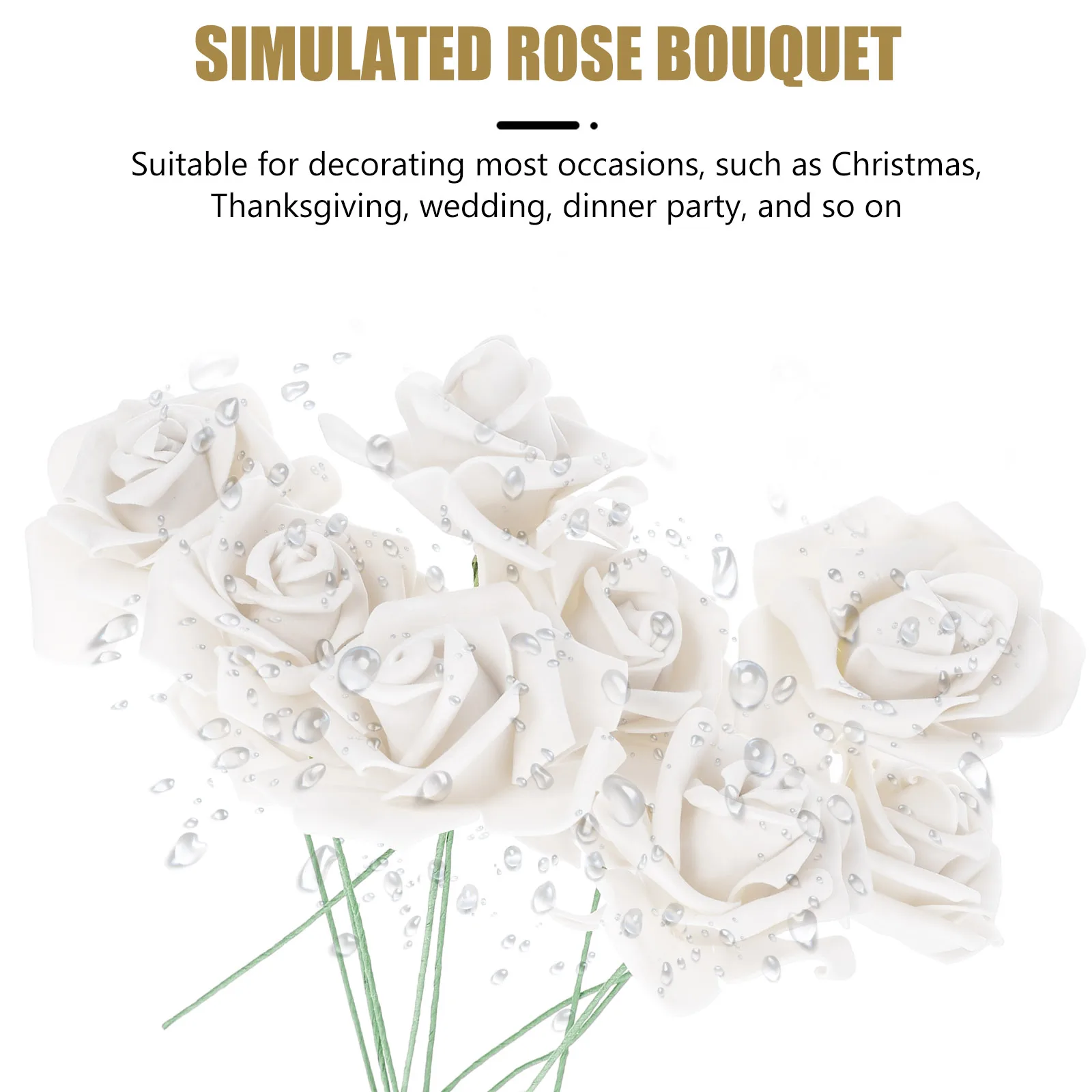 50Pcs Fake Flower Decor Simulation Rose Premium Material for Wedding Home Ornament DIY Craft Party Photo Props Decoration
50Pcs Fake Flower Decor Simulation Rose Premium Material for Wedding Home Ornament DIY Craft Party Photo Props Decoration