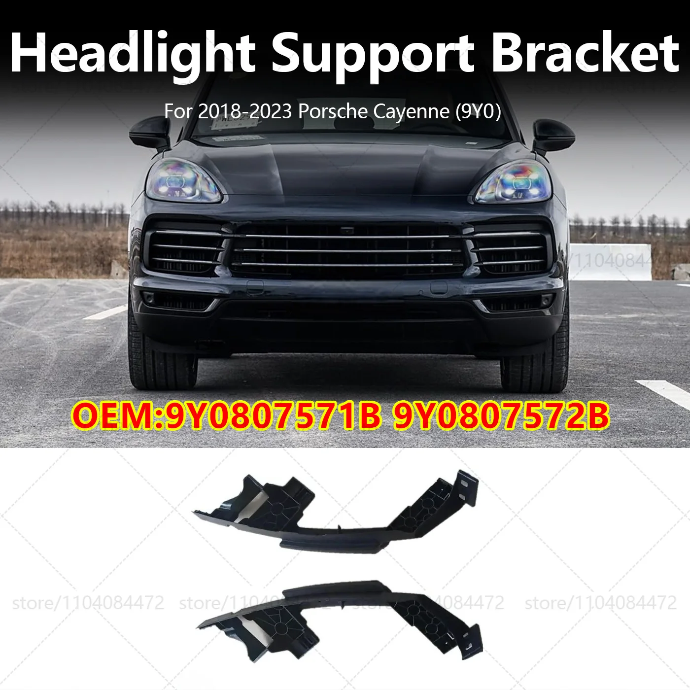 For Porsche 2018-2021 Cayenne 9Y0 Auto Car Front Headlight Support Bracket Left+Right OEM 9Y0807571B 9Y0807572B
For Porsche 2018-2021 Cayenne 9Y0 Auto Car Front Headlight Support Bracket Left+Right OEM 9Y0807571B 9Y0807572B