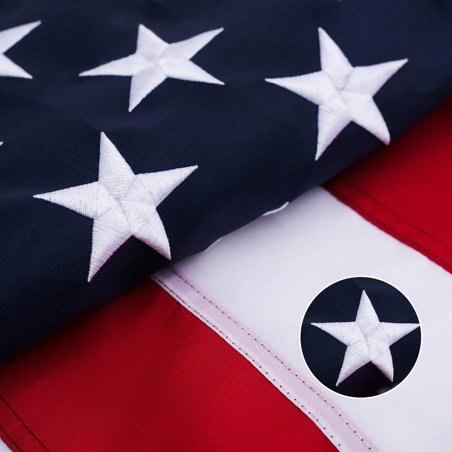 American Flags for Outside 3x5 Ft, Heavy Duty Outdoor US Flag with Waterproof Embroidered Stars, Sewn Stripes & Brass Grommets f
American Flags for Outside 3x5 Ft, Heavy Duty Outdoor US Flag with Waterproof Embroidered Stars, Sewn Stripes & Brass Grommets f