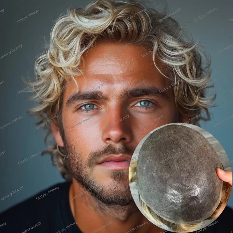 Undetectable Ombre Blonde Brown Roots 4T/613 Ultra Thin Skin pu base Men's Toupee 110%-130%density 100%Human Hair prosthesis man
Undetectable Ombre Blonde Brown Roots 4T/613 Ultra Thin Skin pu base Men's Toupee 110%-130%density 100%Human Hair prosthesis man