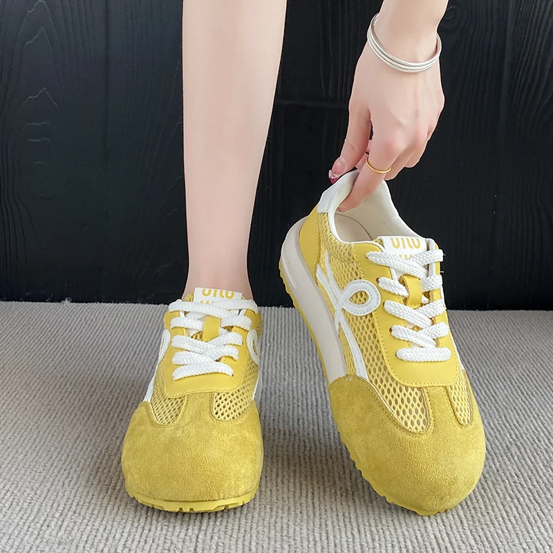 Fashionable Versatile Women's Dequn Shoes Summer New Mesh Breathable Casual Plain White Shoes Student Leisure Stripe Pattern
Fashionable Versatile Women's Dequn Shoes Summer New Mesh Breathable Casual Plain White Shoes Student Leisure Stripe Pattern