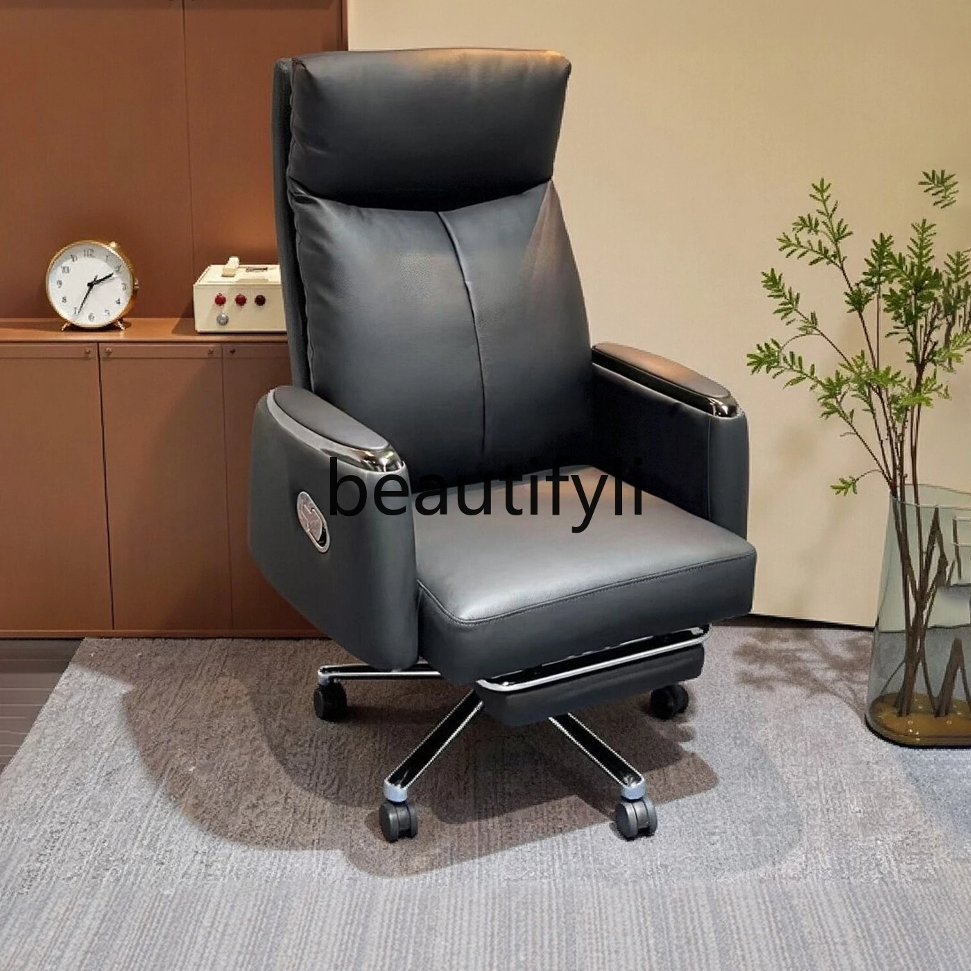 Boss Office Chair Comfortable Long Sitting Leather Home Computer Chair Reclining
Boss Office Chair Comfortable Long Sitting Leather Home Computer Chair Reclining