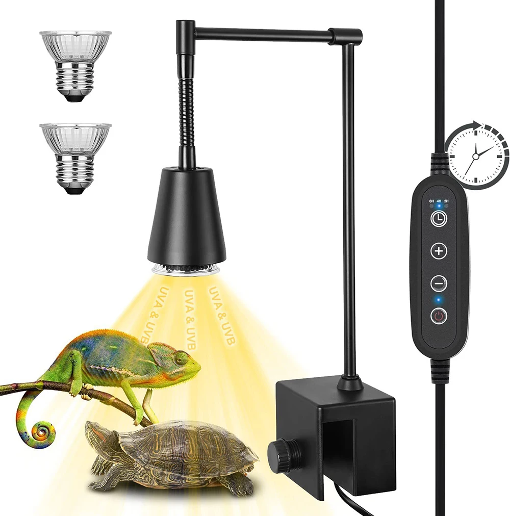Full Spectrum Reptile Sun Lamp With Stand UVA UVB 3.0 E27 Adjust Temperature Bulb Heating Lamp Lizards Basking Spot Light
Full Spectrum Reptile Sun Lamp With Stand UVA UVB 3.0 E27 Adjust Temperature Bulb Heating Lamp Lizards Basking Spot Light
