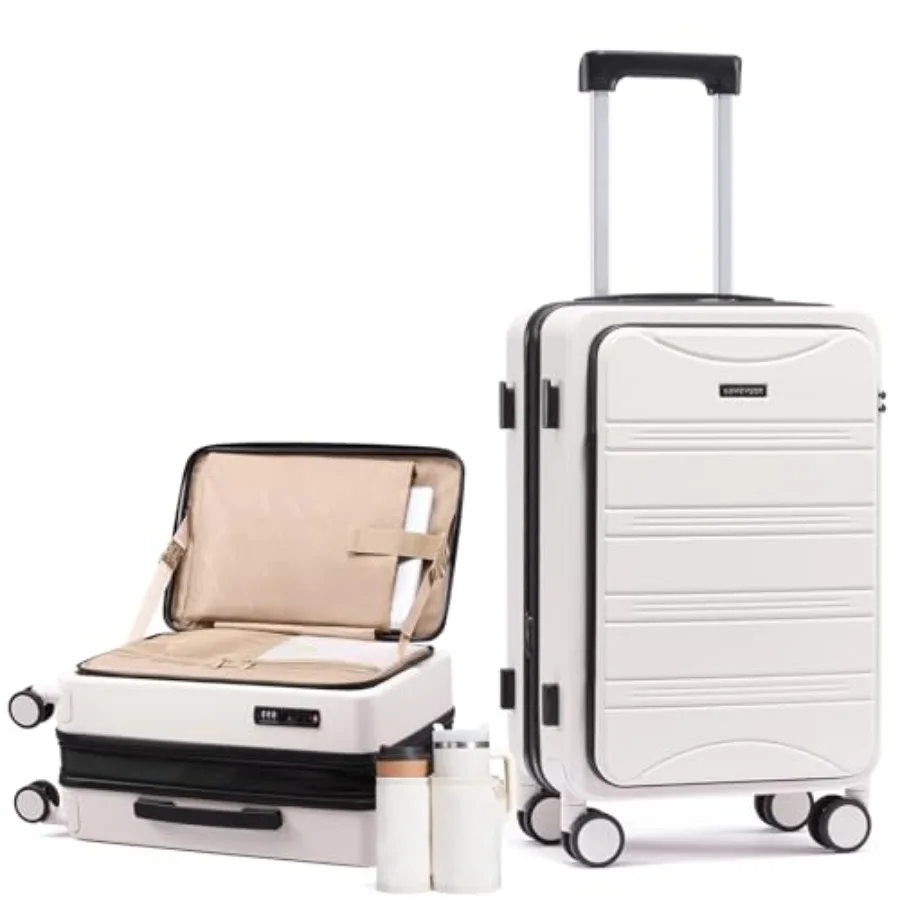 Carry On Luggage 20 Inch, Airline Approved Expandable Hard Shell Suitcase with Spinner Wheels, TSA Lock and Cup Holder, Fits Mo
Carry On Luggage 20 Inch, Airline Approved Expandable Hard Shell Suitcase with Spinner Wheels, TSA Lock and Cup Holder, Fits Mo