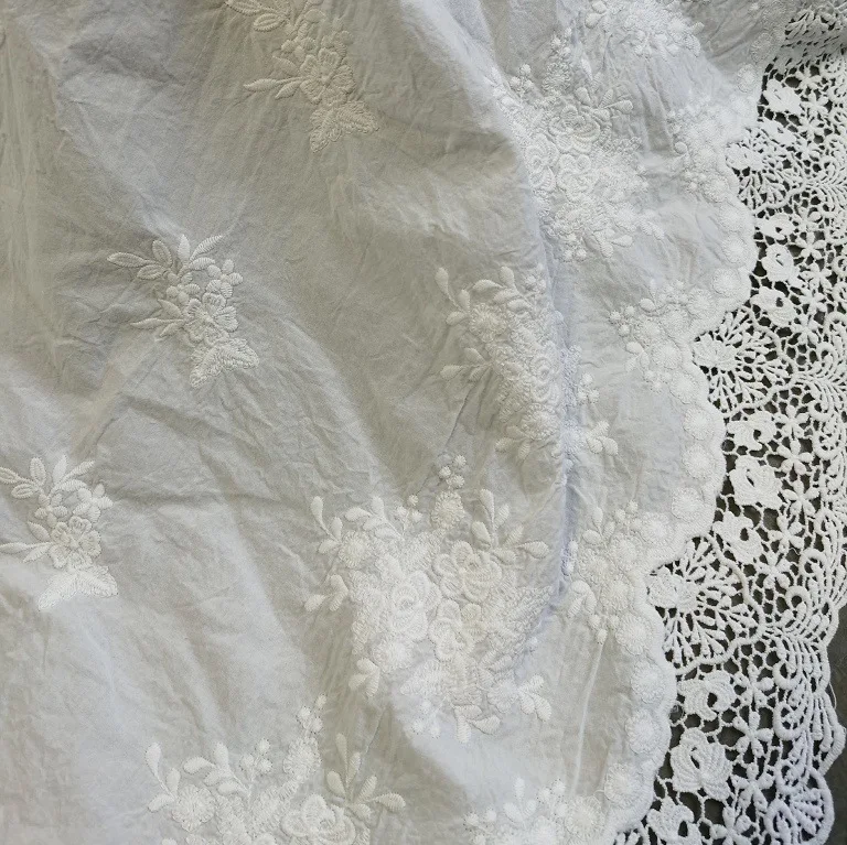 Двусторонняя юбка с кружевной отделкой, вышитая ткань из чистого хлопка, водорастворимая вышитая цветочная жаккардовая ткань для одежды «сделай сам»
Двусторонняя юбка с кружевной отделкой, вышитая ткань из чистого хлопка, водорастворимая вышитая цветочная жаккардовая ткань для одежды «сделай сам»