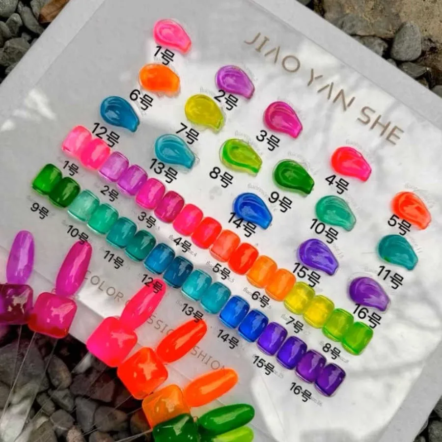 JIAOYANSHE Multicolor 16 colors Jelly Color Nail gel set Nail salon 2025 New Hot sale Nail art kit Non-toxic Uv Gel Wholesale
JIAOYANSHE Multicolor 16 colors Jelly Color Nail gel set Nail salon 2025 New Hot sale Nail art kit Non-toxic Uv Gel Wholesale