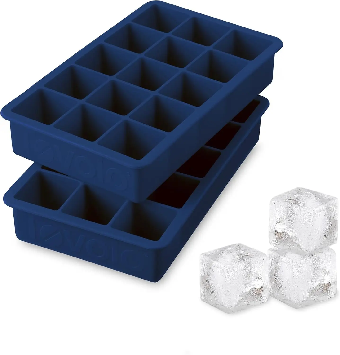 BPA Free Silicone Ice Cube Tray, 2 Pack, Easy Release, 1 Inch Cubes for Whiskey Coffee Cocktails, Dishwasher Safe
BPA Free Silicone Ice Cube Tray, 2 Pack, Easy Release, 1 Inch Cubes for Whiskey Coffee Cocktails, Dishwasher Safe