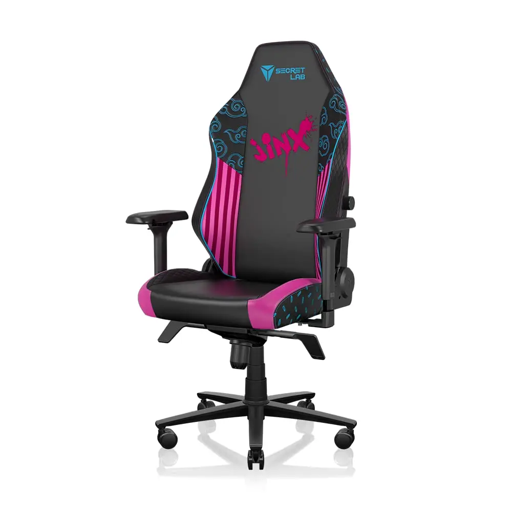Jinx Gaming Chair - Reclining & Heavy Duty Computer Chair with 4D Armrests - Magnetic Head Pillow & Lumbar, Custom
Jinx Gaming Chair - Reclining & Heavy Duty Computer Chair with 4D Armrests - Magnetic Head Pillow & Lumbar, Custom
