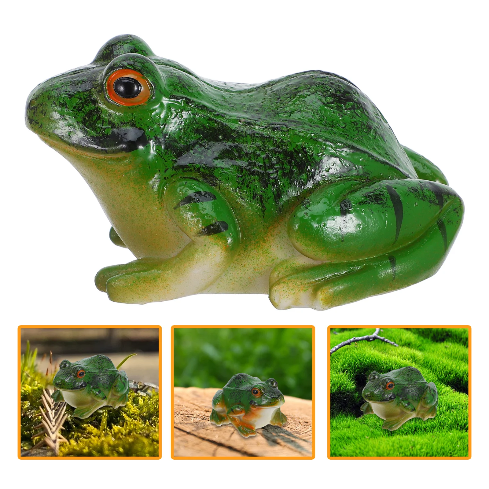 2Pcs Resin Frog Statue Exquisite Details Durable Not Easy to Deform Or Fade Small Frog Figurine Frogs and Tadpole Sets
2Pcs Resin Frog Statue Exquisite Details Durable Not Easy to Deform Or Fade Small Frog Figurine Frogs and Tadpole Sets