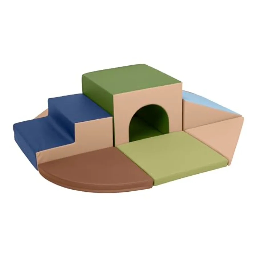 Toddler playset for indoor play areas soft foam material earthtone color non-toxic and easy-clean surface
Toddler playset for indoor play areas soft foam material earthtone color non-toxic and easy-clean surface