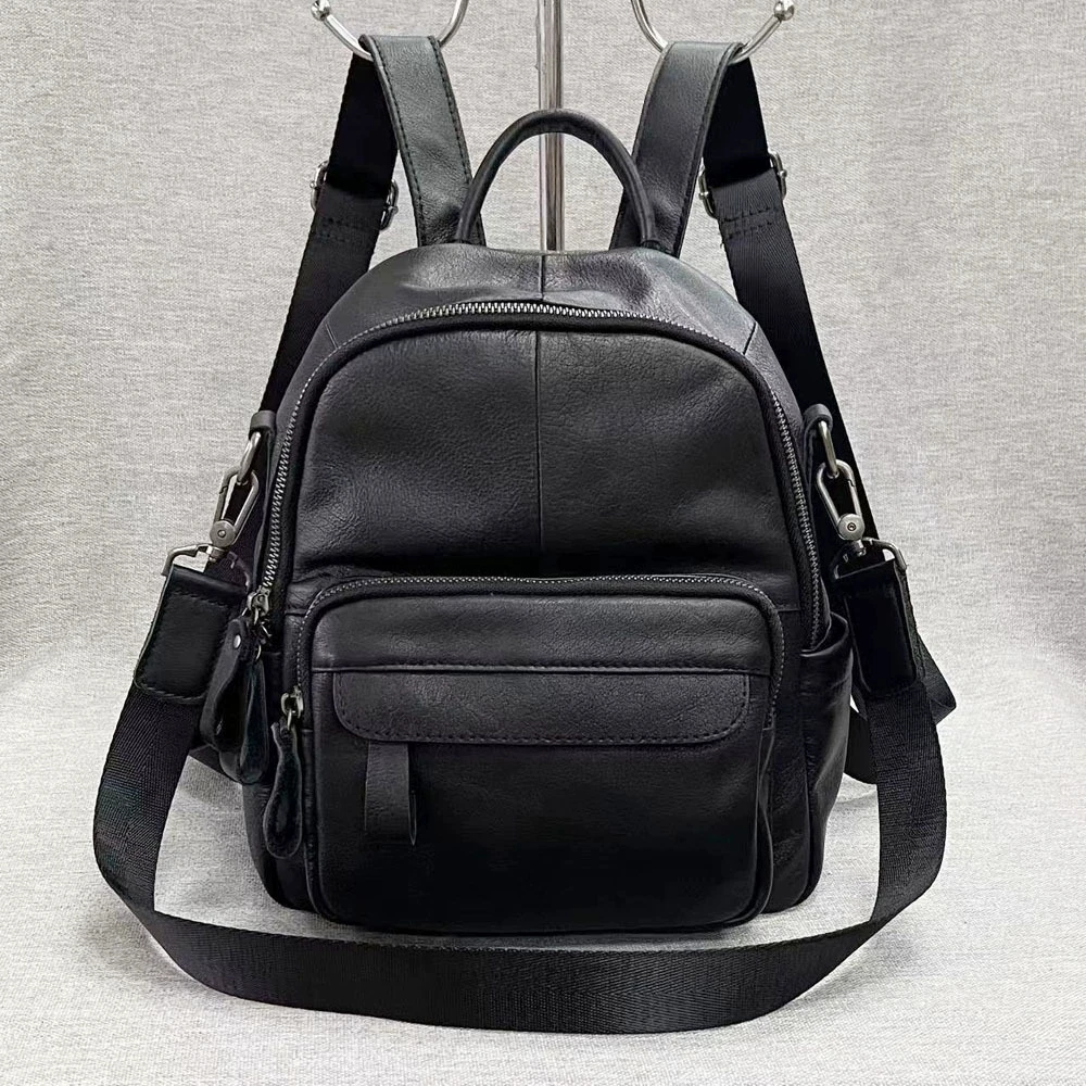 Black Real Cow Leather Backpack 2026 New Woman Genuine Leather Bagpack Spacious Multi Pockets Laides Cowhide Shoulder Bag
Black Real Cow Leather Backpack 2026 New Woman Genuine Leather Bagpack Spacious Multi Pockets Laides Cowhide Shoulder Bag