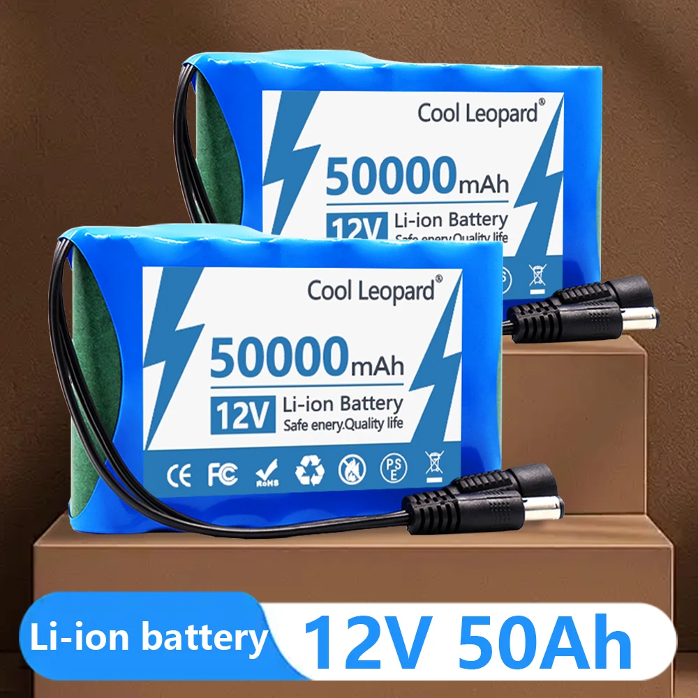 New Portable 12V 50Ah 60Ah 3S2P 18650 Lithium Battery Pack for CCTV Audio Amplifier Rechargeable Battery +12.6V charger
New Portable 12V 50Ah 60Ah 3S2P 18650 Lithium Battery Pack for CCTV Audio Amplifier Rechargeable Battery +12.6V charger