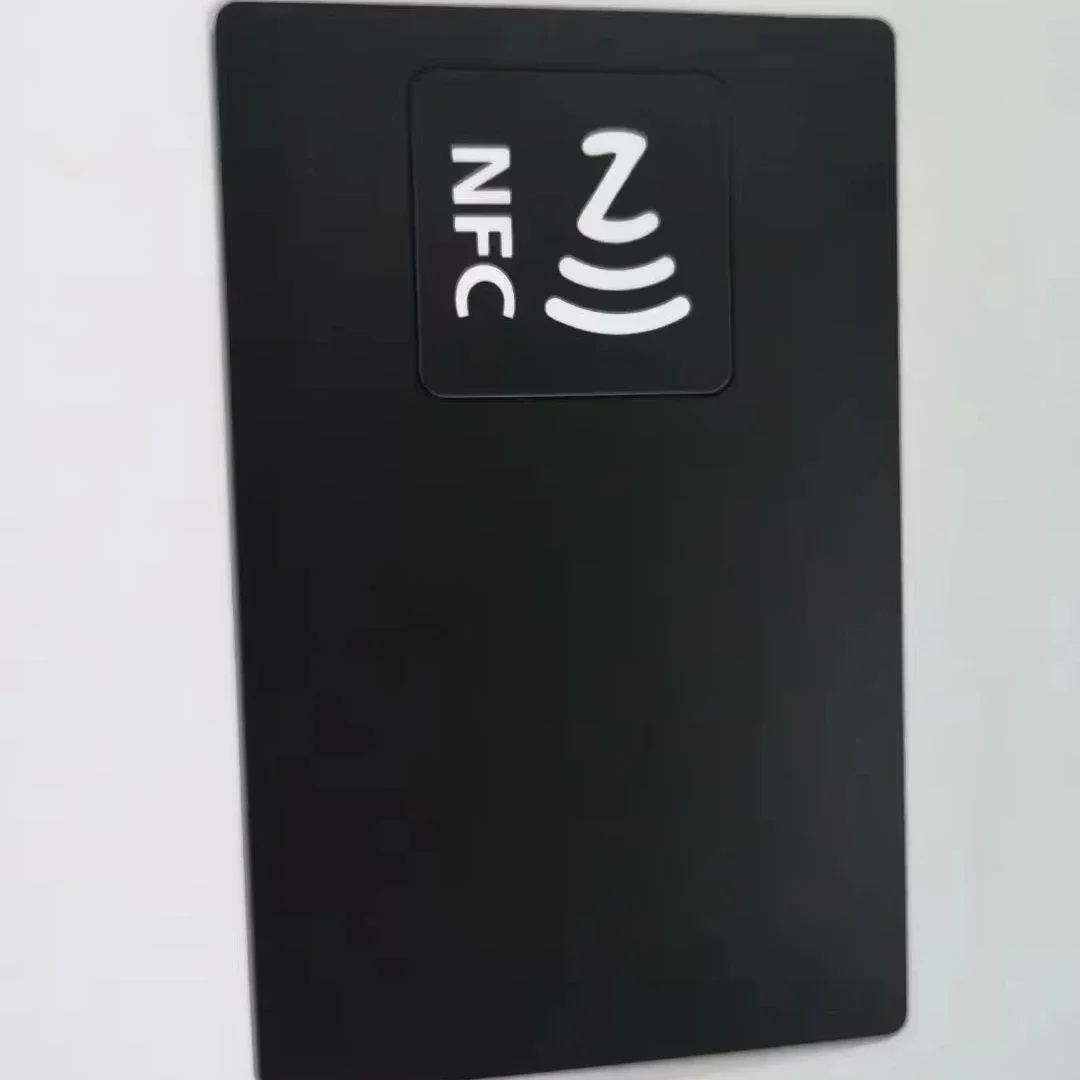 Высококачественный гибридный чип NFC N213, печать из нержавеющей стали, металлическая визитная карточка RFID с логотипом и печатью QR-кода"
Высококачественный гибридный чип NFC N213, печать из нержавеющей стали, металлическая визитная карточка RFID с логотипом и печатью QR-кода"