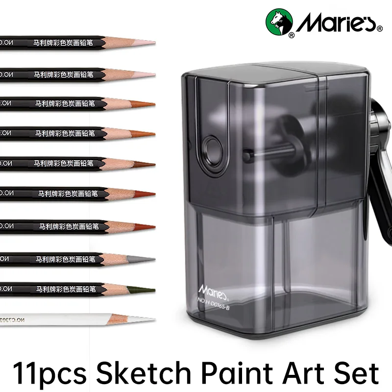 Marie's Manual Pencil Sharpener Set with 10pcs Colored Charcoal Pencils for Sketching,Drawing
Marie's Manual Pencil Sharpener Set with 10pcs Colored Charcoal Pencils for Sketching,Drawing