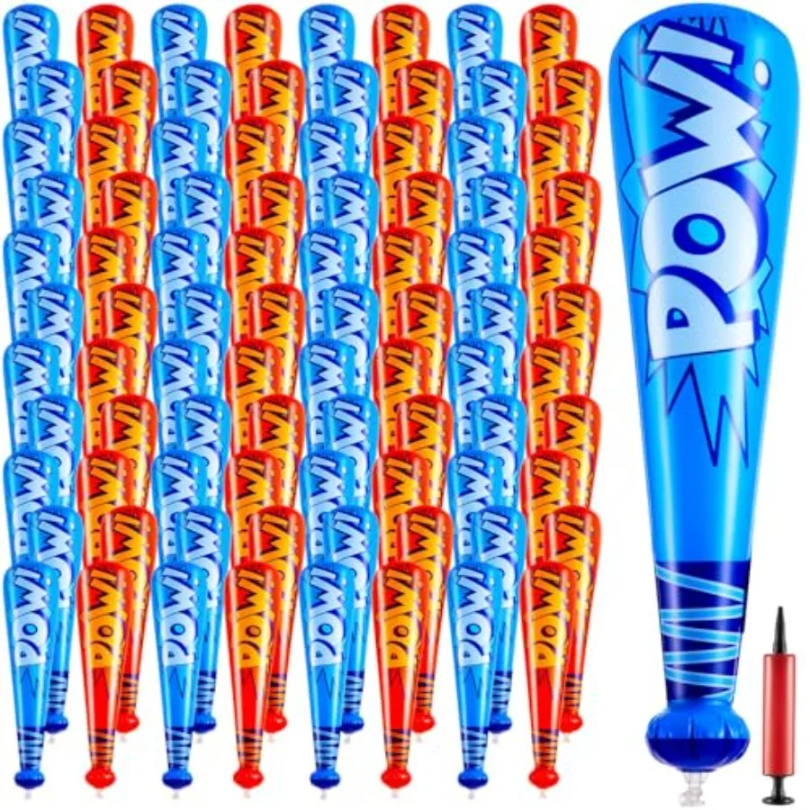 Carnival game prizes inflatable baseball bats dark blue and red 17-inch blow-up bats for kids bulk pack of 100
Carnival game prizes inflatable baseball bats dark blue and red 17-inch blow-up bats for kids bulk pack of 100