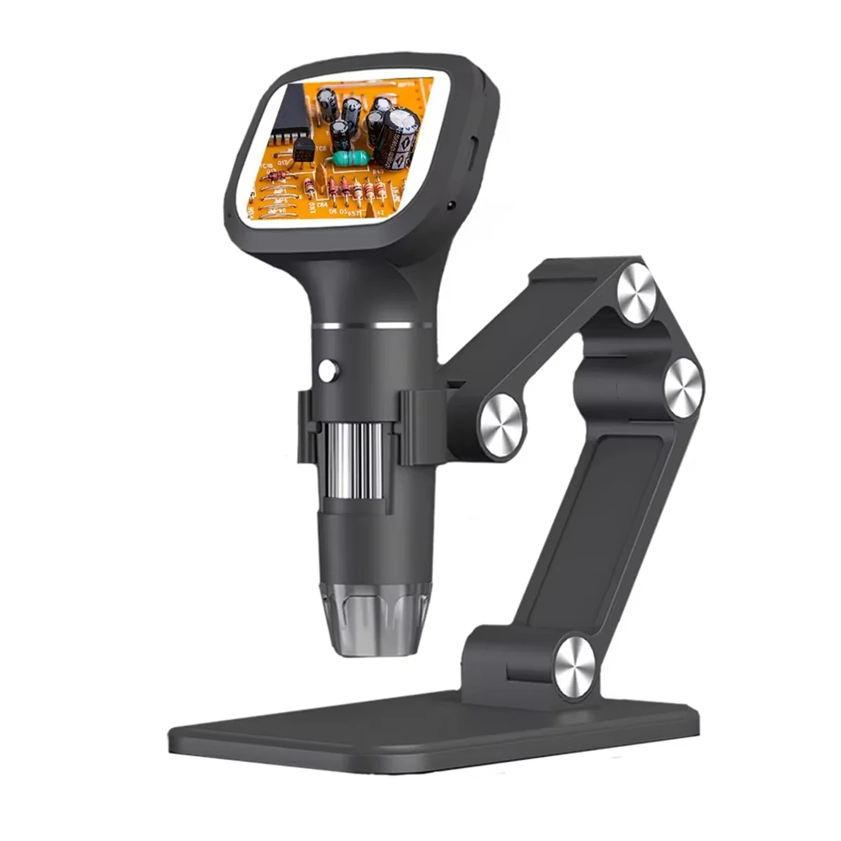 A22I Upgrade 2.4 Inch Digital Microscope 1600X Magnification Coin Microscope with 8 LEDs Soldering Microscope for Repair
A22I Upgrade 2.4 Inch Digital Microscope 1600X Magnification Coin Microscope with 8 LEDs Soldering Microscope for Repair