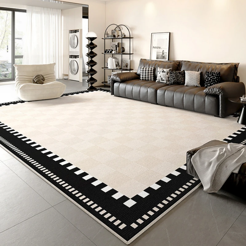 French Style Lounge Rug Large Area Living Room Decoration Plaid Carpet Thicken Washable Floor Mat Light Luxury Rugs for Bedroom
French Style Lounge Rug Large Area Living Room Decoration Plaid Carpet Thicken Washable Floor Mat Light Luxury Rugs for Bedroom