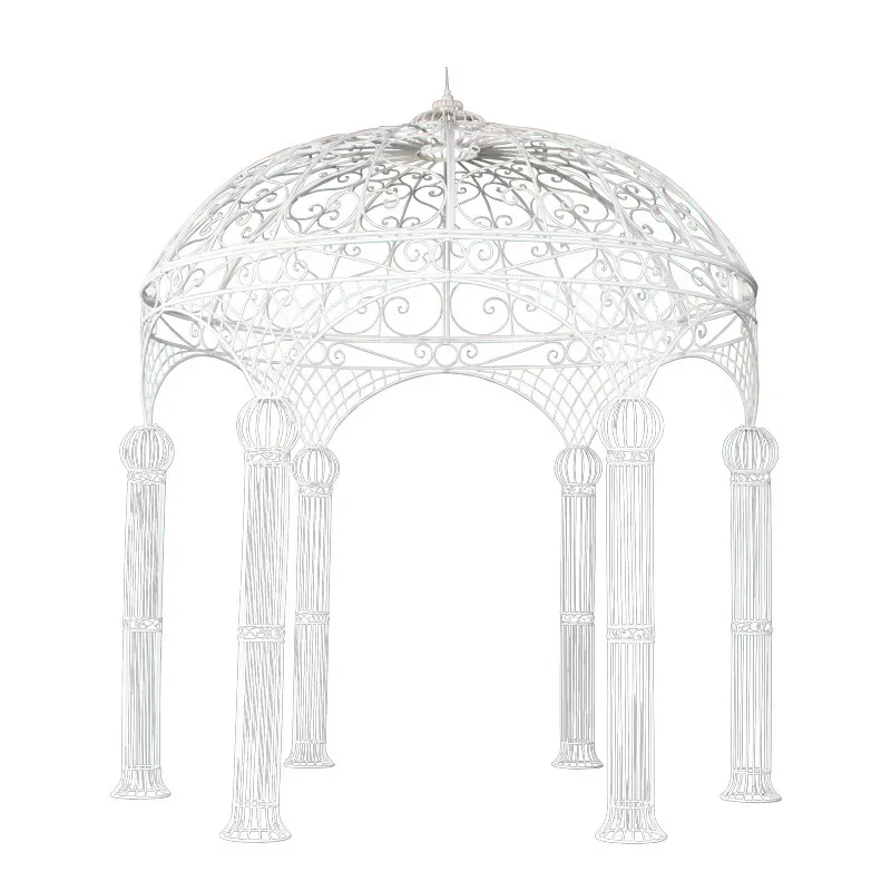 Wedding iron pavilion six-column yurt wedding ceremony pavilion outdoor iron landscape
Wedding iron pavilion six-column yurt wedding ceremony pavilion outdoor iron landscape