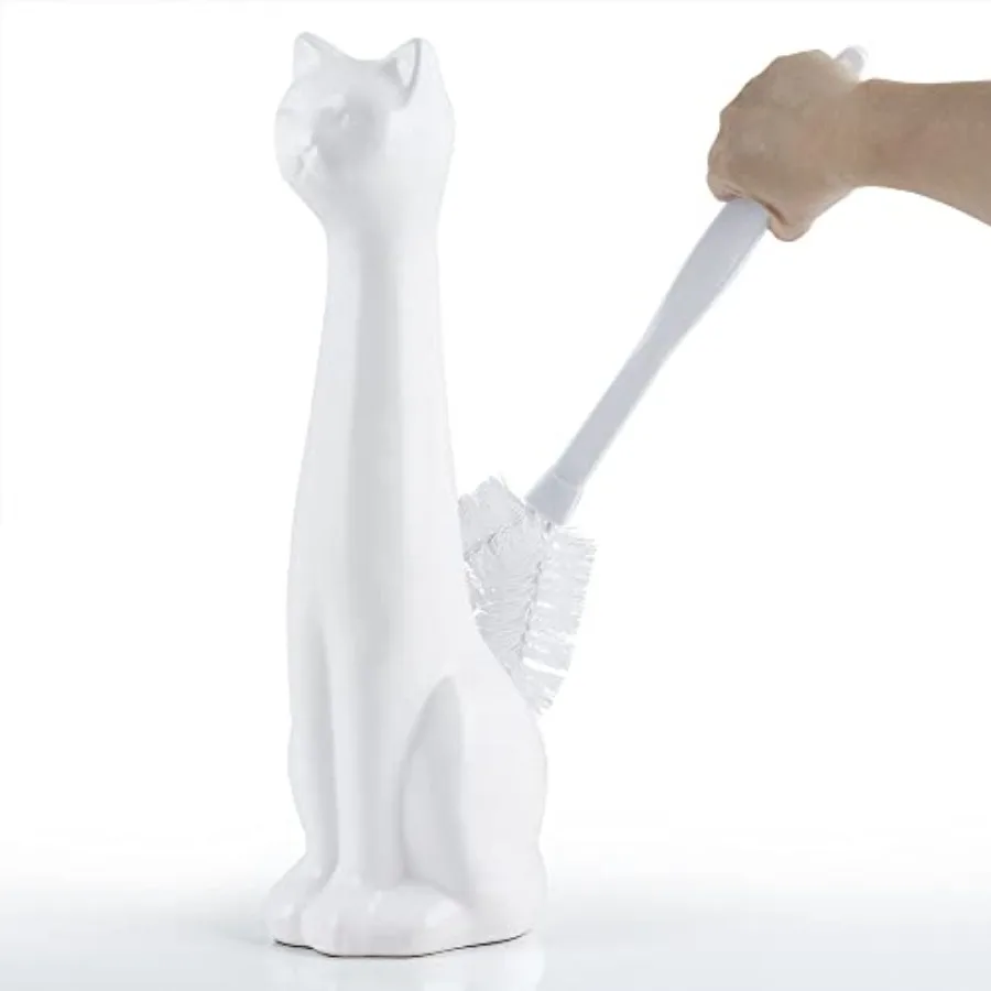 White Cat 2-Piece Toilet Brush Holder and Brush Set
White Cat 2-Piece Toilet Brush Holder and Brush Set