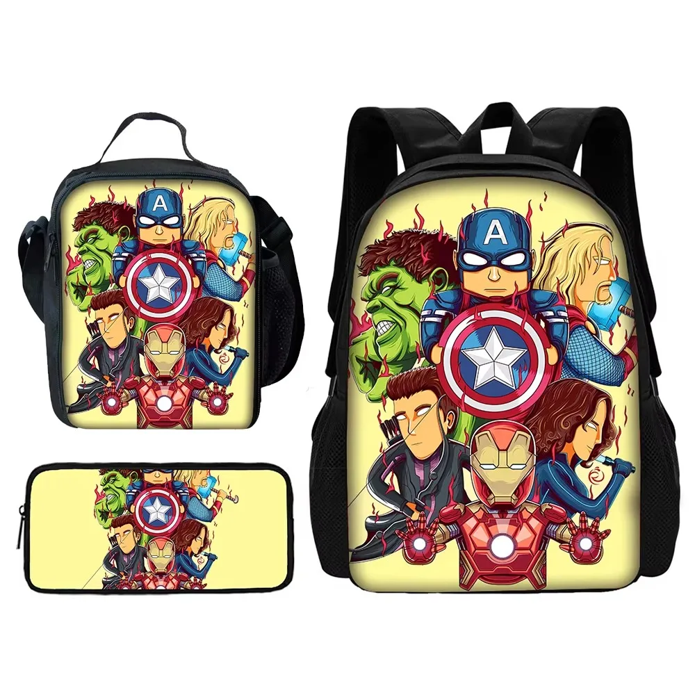 Cartoon Man M-Marvels Iron 3 pcs set Child School Backpack with Lunch Bags ,Pencil Bags School Bags for Boys Girls Best Gift
Cartoon Man M-Marvels Iron 3 pcs set Child School Backpack with Lunch Bags ,Pencil Bags School Bags for Boys Girls Best Gift
