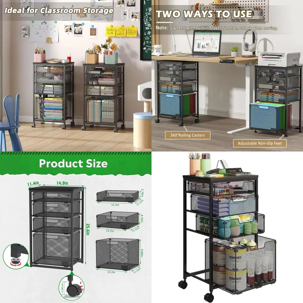 Multi-Purpose Wooden Top Storage Cart with Locking Wheels for Home, Office, and More
Multi-Purpose Wooden Top Storage Cart with Locking Wheels for Home, Office, and More