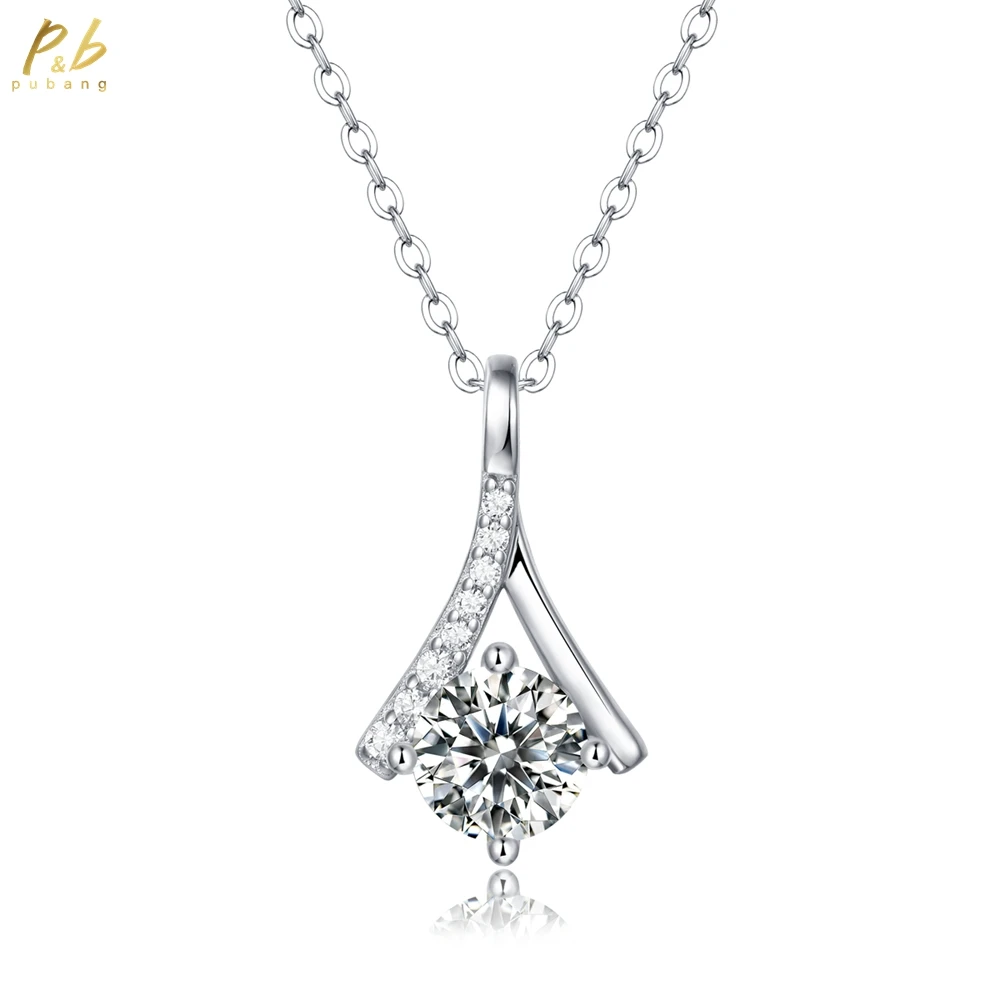 PuBang Fine Jewelry Настоящее серебро 925 пробы 3EX VVS1 D Цвет 1 карат Муассанит Бриллианты Драгоценные камни Модное ожерелье с подвеской Оптовая продажа
PuBang Fine Jewelry Настоящее серебро 925 пробы 3EX VVS1 D Цвет 1 карат Муассанит Бриллианты Драгоценные камни Модное ожерелье с подвеской Оптовая продажа