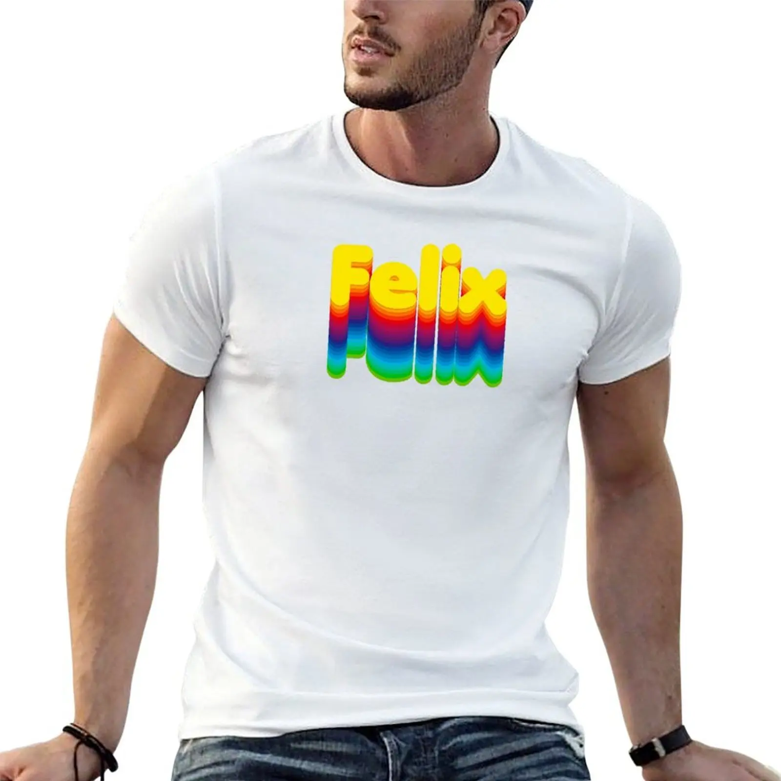 Rainbow Layers Felix Name Label T-Shirt man t shirts for men casual anime tshirt g man t shirts for men T-shirt
Rainbow Layers Felix Name Label T-Shirt man t shirts for men casual anime tshirt g man t shirts for men T-shirt