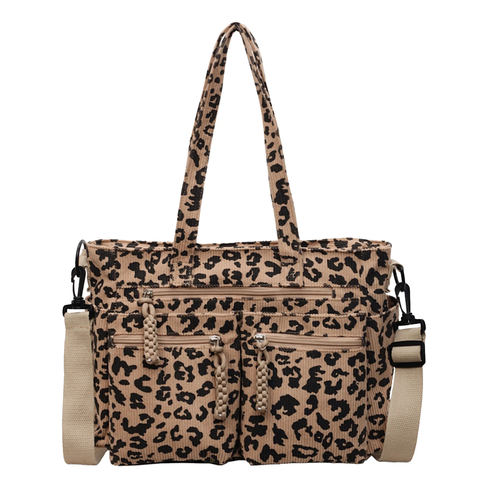 Corduroy Leopard Print Crossbody Bag Fashion Underarm Bag with Multiple Pockets Commuter Bag for Women Work Shopping Travel
Corduroy Leopard Print Crossbody Bag Fashion Underarm Bag with Multiple Pockets Commuter Bag for Women Work Shopping Travel
