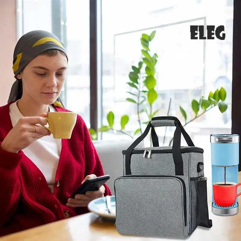 ELEG-сумка для кофеварки, органайзер для кофейной станции, карманная сумка-тоут для путешествий, сумка для кофемашины Keurig
ELEG-сумка для кофеварки, органайзер для кофейной станции, карманная сумка-тоут для путешествий, сумка для кофемашины Keurig